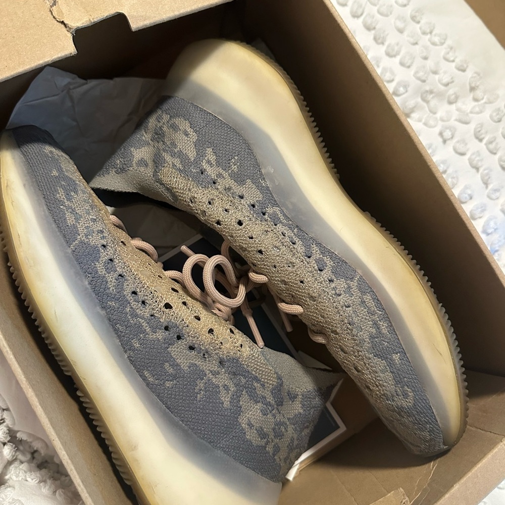 Yeezy Adidas Sneakers in Gray / Cream